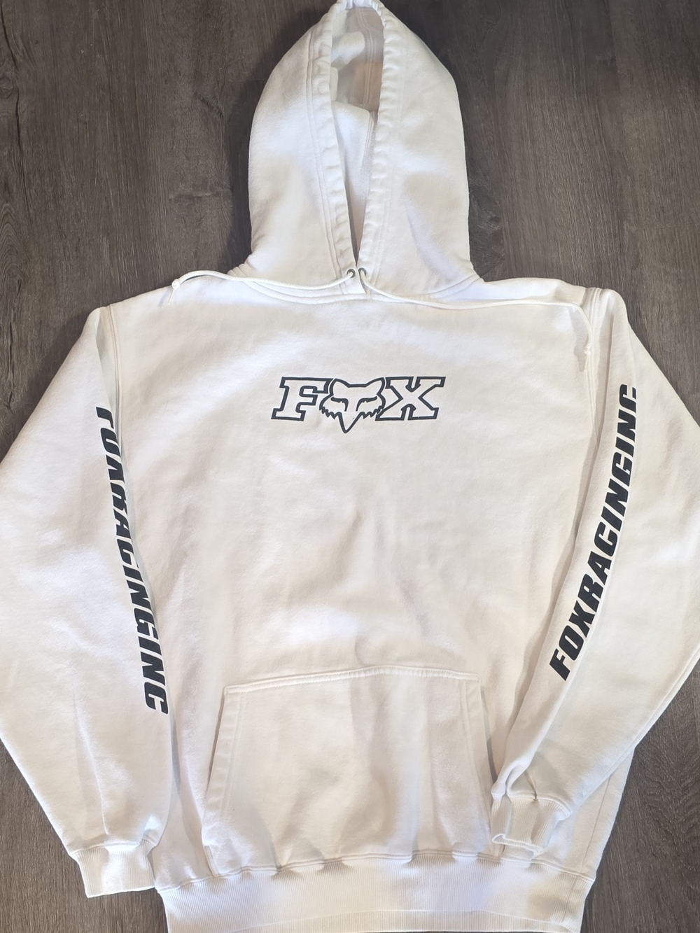 Fox Men’s White Logo Hoodie